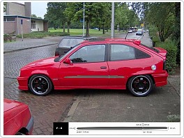 Ochranné boční lišty dveří Opel Kadett 3D 84R htb