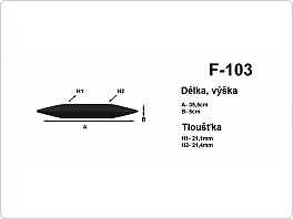 Lišta na nárazníky 35 cm