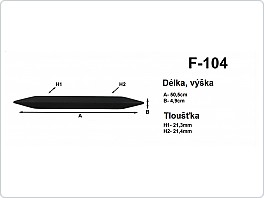 Lišta na nárazníky 50 cm