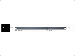 Boční ochranné lišty dveří 101+60cm