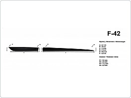 Boční ochranné lišty dveří 90+59cm