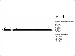 Boční ochranné lišty dveří 126+26cm