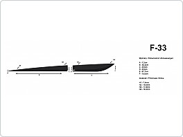 Boční ochranné lišty dveří 82+58cm