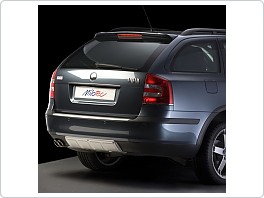 ALL-ROAD zadní díl nárazníku, ABS-stříbrný, Škoda Octavia II Combi, výprodej