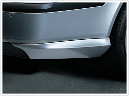 BODY-KIT zadní rozšíření nárazníku, ABS - stříbrný matný, Škoda Octavia 2 sedan