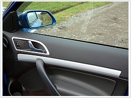 Dekory interiéru, sada číslo.3 (rámečky klik 4 ks) ABS-stříbrný matný, Octavia 2, Yeti