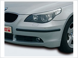 Ochranná lišta nárazníků a dveří - 5metrů s 6 koncovkami, 38 x15 mm