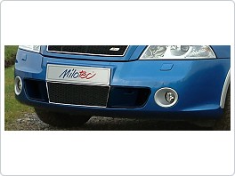Mřížka nárazníku s bočním sáním - ABS-černá metalíza, mřížka - černá, Škoda Octavia 2 RS