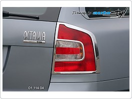 Chromový rámeček zadních světel Škoda Octavia 2, COMBI