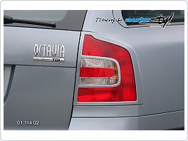 Rámeček zadních světel Škoda Octavia 2, COMBI, černý plast
