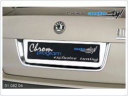 Chromový rámeček prohlubně zadních dveří Škoda Octavia 2, sedan