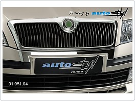 Chromová lišta pod přední masku Škoda Octavia 2, 2004-2008