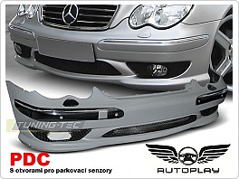 Přední nárazník Mercedes W203, classe C, 2000-2004, AMG style, s PDC, ZPME06