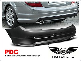 Zadní nárazník Mercedes W203, classe C, 2007-2010, AMG style pro park. Senzory