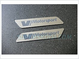 Výplň do polohovací páčky sedadla Škoda Octavia 2, nápis V/Motorsport