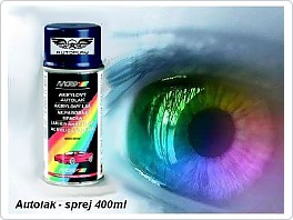 Barva ve spreji, Autolak Škoda, 400ml, 0100
