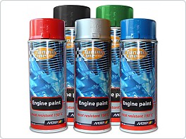Barva na motor, modrá, sprej 400ml