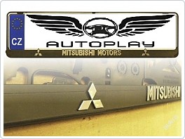 Držák SPZ, podložka pod značku 3D nápis, Mitsubishi
