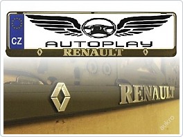 Držák SPZ, podložka pod značku s 3D s nápisem, Renault
