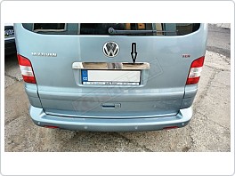 Chromová, nerezová lišta nad SPZ, VW T5, bez nápisu, VÝPRODEJ