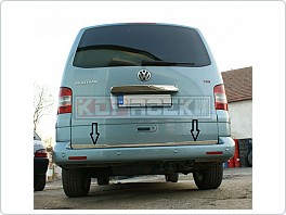 Chromová, nerezová lišta na spodní část zadních dveří VW T5