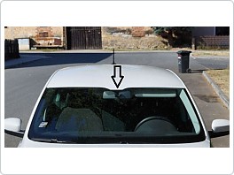 Škoda Rapid, clona předního okna