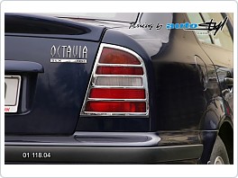 Chromový rámeček zadních světel Škoda Octavia 1, 1996-2000 sedan