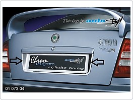 Chromový rámeček prohlubně zadních dveří Škoda Octavia 1, sedan