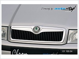 Lišta masky chromová, Škoda Octavia 1, model facelift 2001-