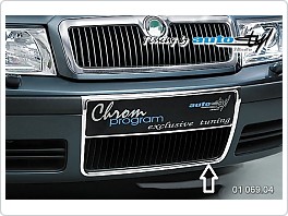 Škoda Octavia 1, facelift 2001-, chromový rámeček nárazníku