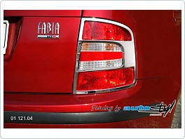 Chromové rámečky zadních světel Škoda Fabia 1 combi, sedan