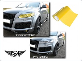 Folie na světla a mlhovky žlutá, 30x100cm