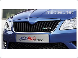 Horní lišta přední masky, ABS černý, Fabia 2 Facelift, Roomster Facelift 2010-