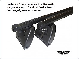 Nosič střešní Škoda Rapid 2013- černé tyče