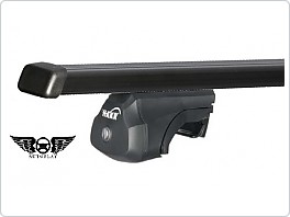Nosič střešní, Škoda Octavia 2 Combi, Fabia 2, Roomster, Superb 2 s podélníky. Černé tyče.
