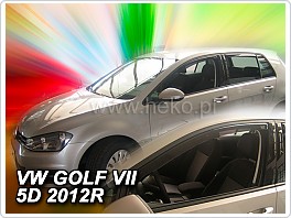 Plexi ofuky oken, deflektory VW Golf 7, přední pro hatchback