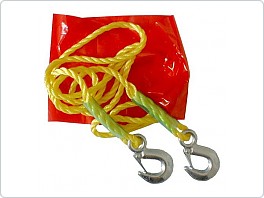 Lano tažné s karabinami 1800kg