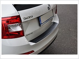 Ochranný kryt zadního nárazníku, nákladové hrany, černý plast, Škoda Octavia 3 COMBI