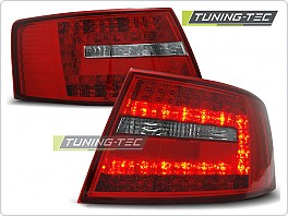 Zadní světla, lampy LED Audi A6, 2004-2008, sedan, čiré, červené 7PIN LDAU73