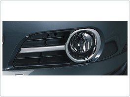 Rámečky mlhových světel - ABS - design matný chrom Škoda Fabia 1 04-