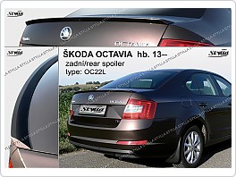 Zadní spoiler, prodloužení kufru Škoda Octavia 3, OC22