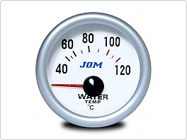 Budík, Teplota vody, 52mm, bílý, POSLEDNÍ 2 KS