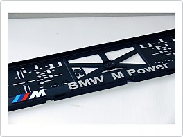 Držák SPZ, podložka pod značku s 3D logem, BMW Power