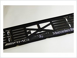 Držák SPZ, podložka pod značku s 3D logem, Mercedes AMG