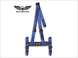Bezpečnostní sportovní pás, trojbodový, modrý JOM