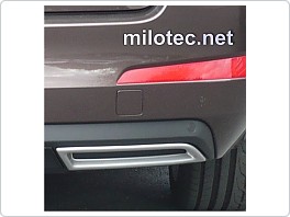 Škoda Octavia 3, Koncovky výfuku Milotec, ABS stříbrné
