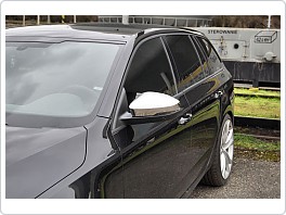 Škoda Octavia 3, chromové nerezové kryty zrcátek