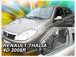 Plexi ofuky oken Renault Thalia, 2009-, přední