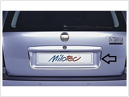 Chromový proužek okolo SPZ - zadní Škoda Octavia 1, sedan, výprodej