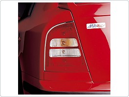 Chromové nerez boční lišty světel Škoda Octavia 1, sedan